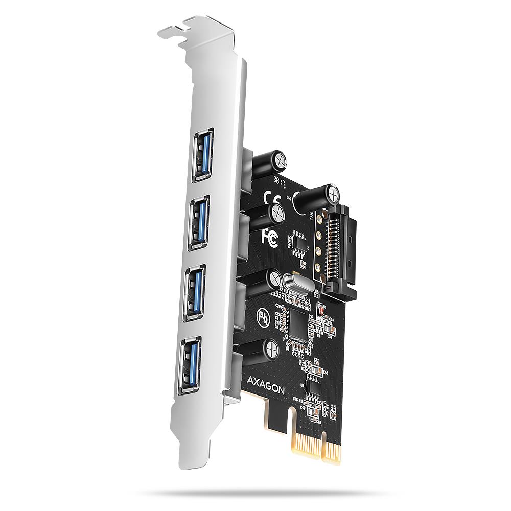 I O CARD USB2 PCIE 4PORT PCEU-430RS AXAGON