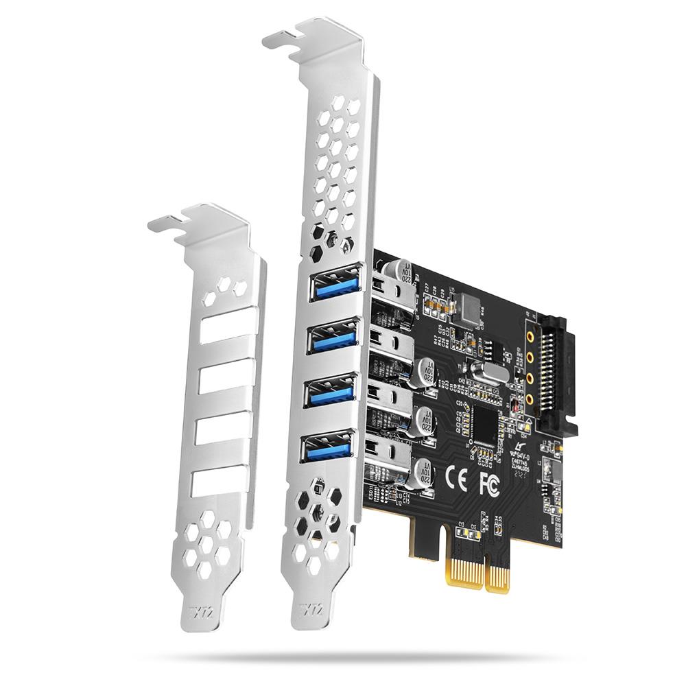 I O CARD USB PCIE 4PORT PCEU-43RS AXAGON