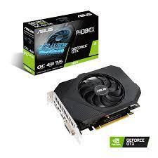 Graphics Card ASUS NVIDIA GeForce GTX 1650 4 GB GDDR6X 128 bit PCIE 3.0 16x GPU 1410 MHz Dual Slot Fansink 1xDVI-D 1xHDMI 1xDisplayPort PH-GTX1650-O4GD6-P-V2
