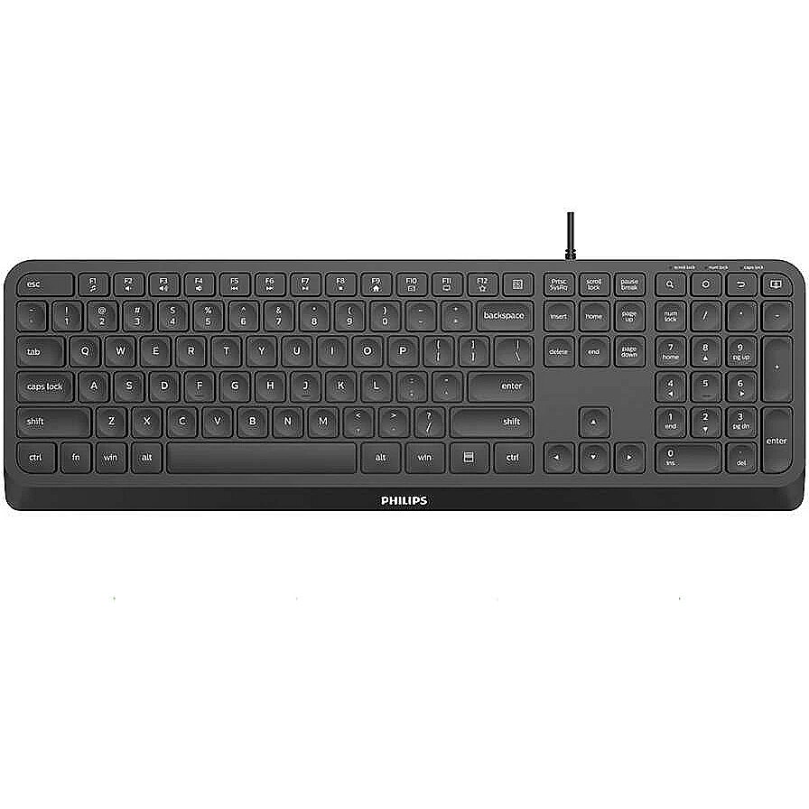 PHILIPS SPK6207B Wired Keyboard Black