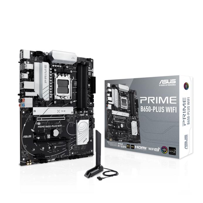 Mainboard ASUS AMD B650 SAM5 ATX Memory DDR5 2xPCI-Express 4 0 1x 2xPCI-Express 4 0 16x 2xM 2 1xHDMI 1xDisplayPort 2xUSB 2 0 2xUSB 3 0 3xUSB 3 2 2xUSB-C 1xOptical S PDIF 1xRJ45 5xAudio port PRIMEB650-PLUSWIFI