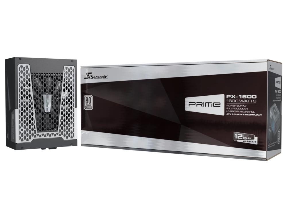 Power Supply SEASONIC PRIME PX ATX 3 0 1600 Watts Efficiency 80 PLUS PLATINIUM MTBF 100000 hours PRIME-PX-1600-ATX30
