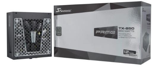 Power Supply SEASONIC PRIME TX 850 Watts Efficiency 80 PLUS TITANIUM MTBF 100000 hours PRIME-TX-850