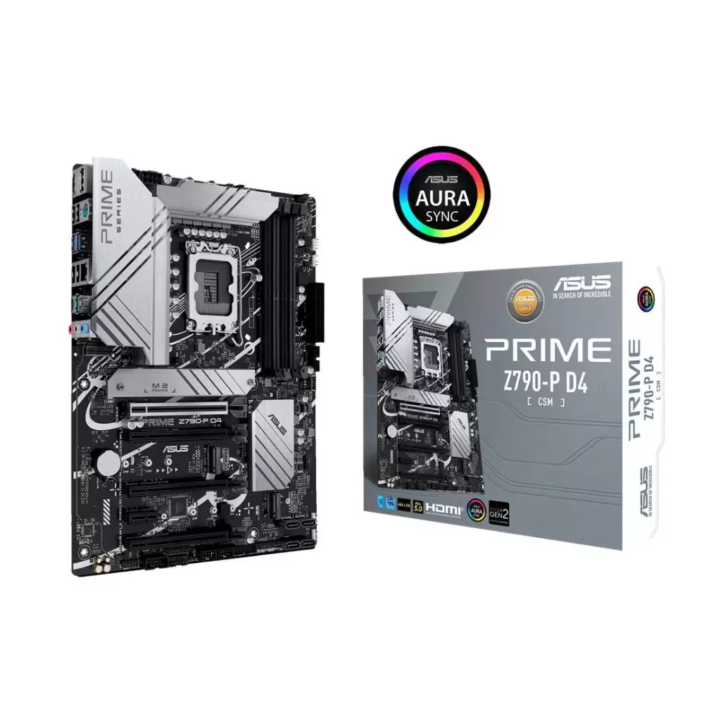 Mainboard ASUS Intel Z790 LGA1700 ATX Memory DDR4 Memory slots 4 1xPCI-Express 3.0 1x 3xPCI-Express 4.0 16x 1xPCI-Express 5.0 16x 3xM.2 1xHDMI 1xDisplayPort 4xUSB 2.0 3xUSB 3.2 1xUSB-C 1xPS 2 1xRJ45 3xAudio port PRIMEZ790-PD4