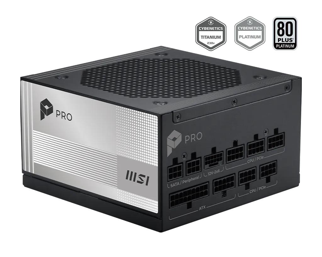 MSI PRO A850PL PCIE5 850W PLATINUM PSU
