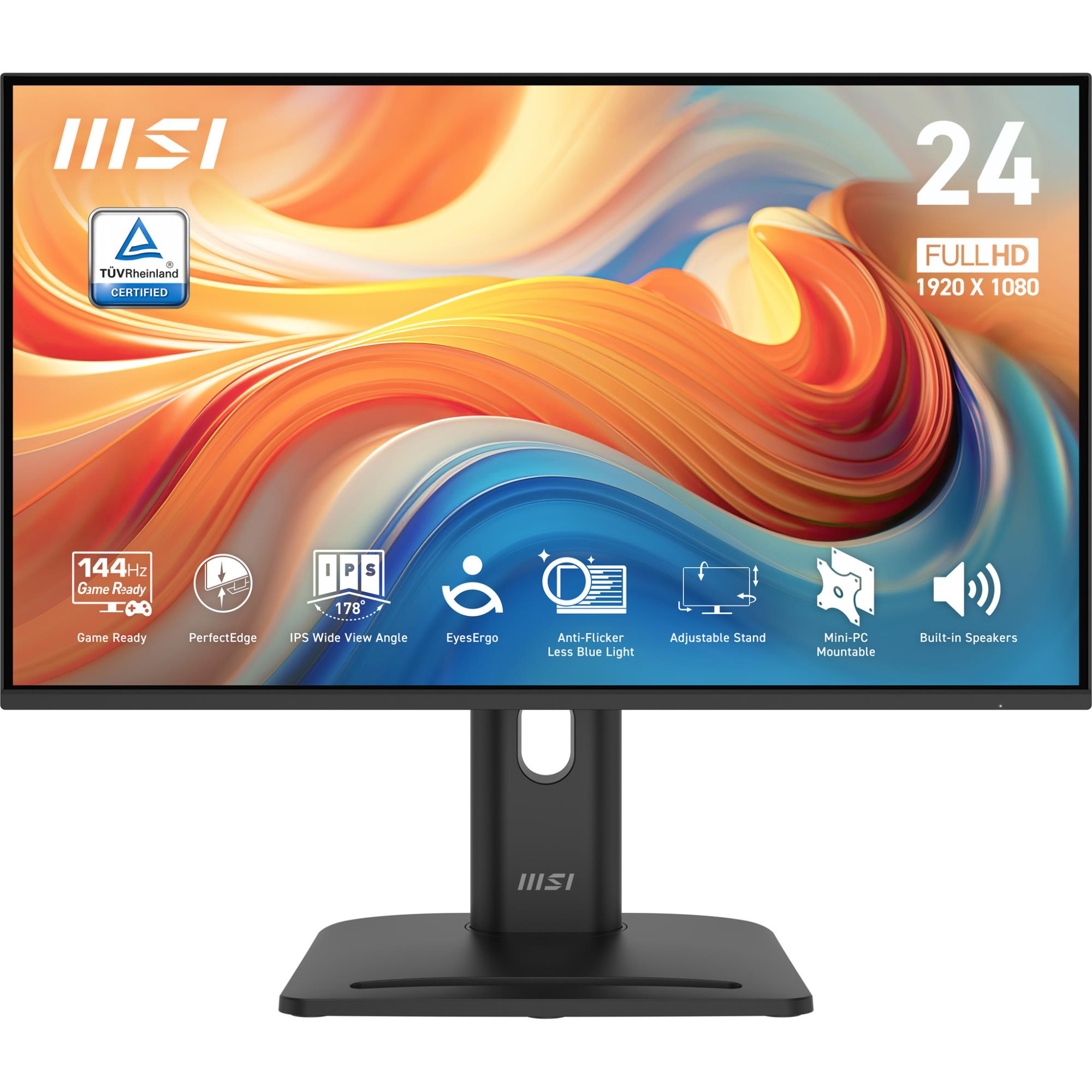 LCD Monitor MSI PRO MP245PG E14 23 8   Business Panel IPS 1920x1080 16 9 144 Hz 1 ms Speakers PROMP245PGE14