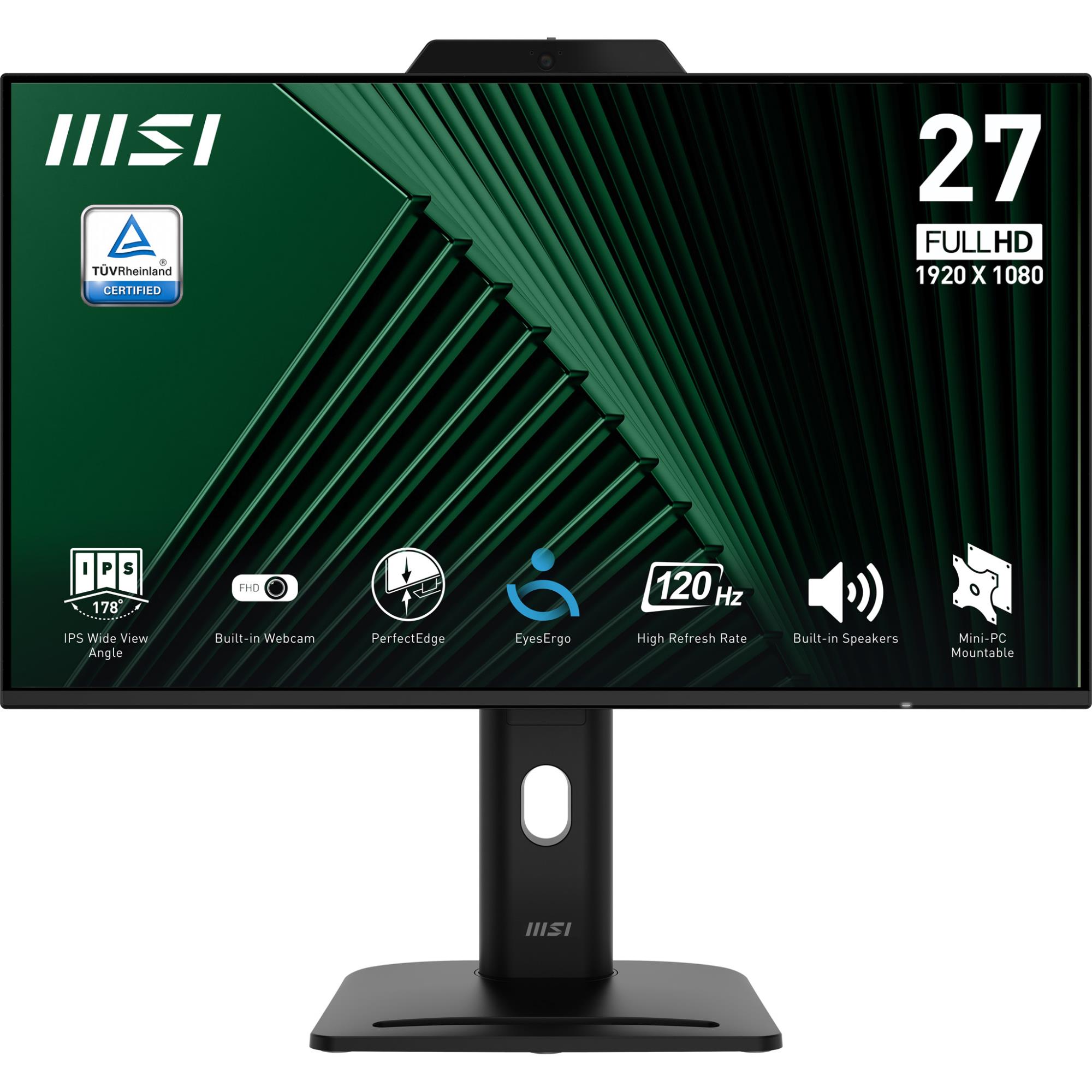 LCD Monitor MSI PRO MP272PMG 27   Business Panel IPS 1920x1080 16 9 120 Hz Speakers PROMP272PMG
