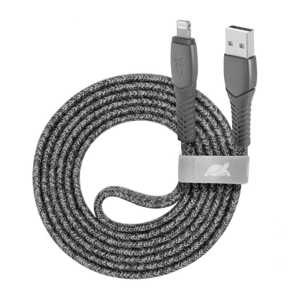 CABLE USB-A TO LIGHTNING 1.2M GREY PS6108 RIVACASE