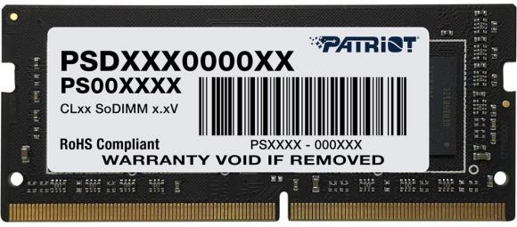 PATRIOT 32GB DDR4 SODIMM 3200MHz