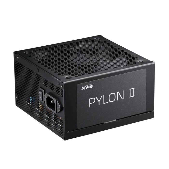 Power Supply ADATA XPG PYLON II ATX 3 1 750 Watts Efficiency 80 PLUS BRONZE MTBF 100000 hours PYLON750IIB-BKCEU