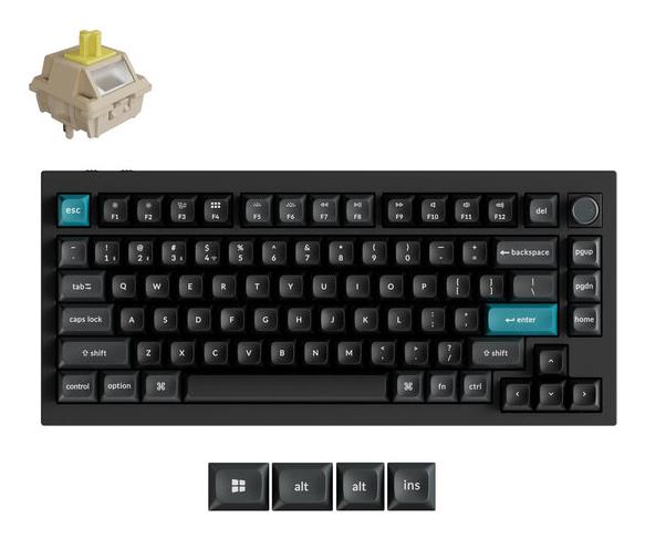 KEYBOARD WRL Q1 ULTRA BLACK Q1U-M4 KEYCHRON