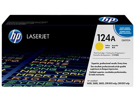 TONER YELLOW 124A  LJ1600 2K Q6002A HP