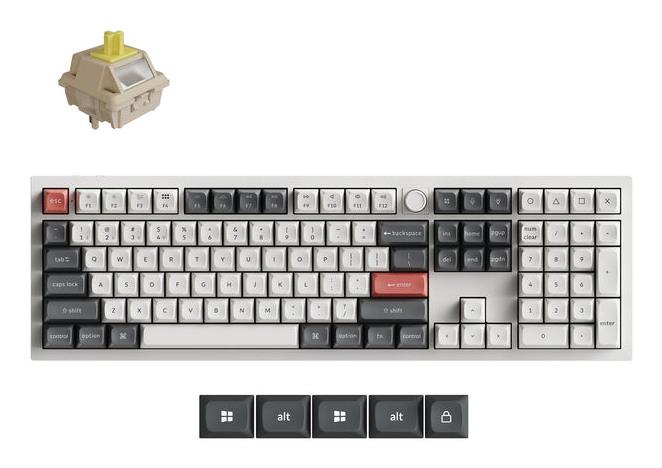 KEYBOARD WRL Q6 ULTRA WHITE Q6U-P4 KEYCHRON