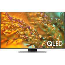 TV Set SAMSUNG 85   4K Smart QLED 3840x2160 Wireless LAN Bluetooth Tizen Silver QE85Q80DATXXH