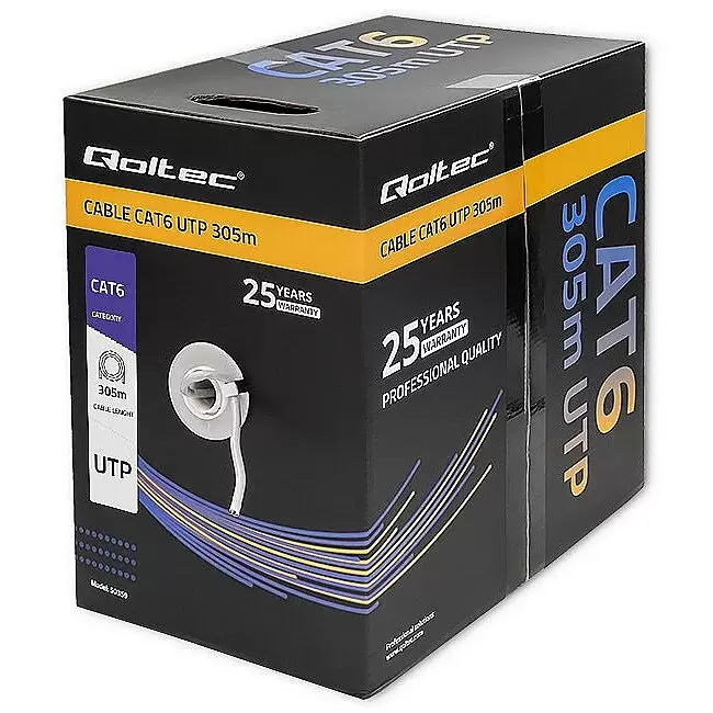 QOLTEC 50359 UTP network cable CAT6 305m