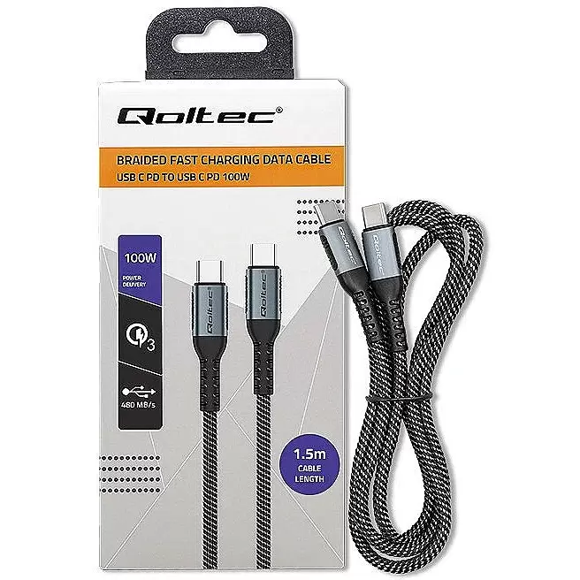 QOLTEC 52358 USB 2.0 type C Cable