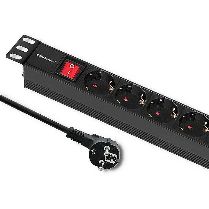 QOLTEC 54469 Power strip for RACK 1U