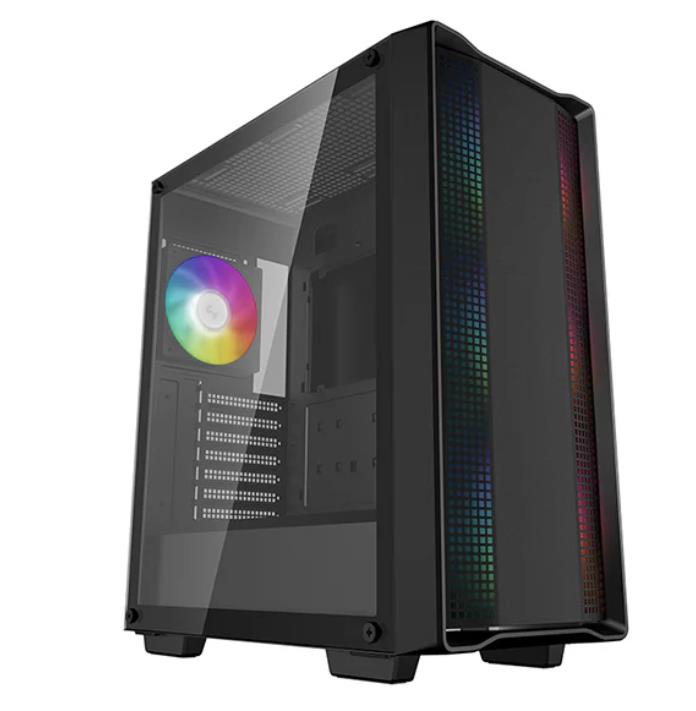 Case DEEPCOOL CC560 ARGB V2 MiniTower Not included MicroATX MiniITX Colour Black R-CC560-BKTAA4-G-2