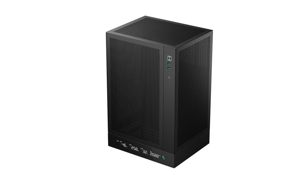 Case DEEPCOOL CH170 DIGITAL MiniTower Not included MiniITX Colour Black R-CH170-BKNPI0D-G-1
