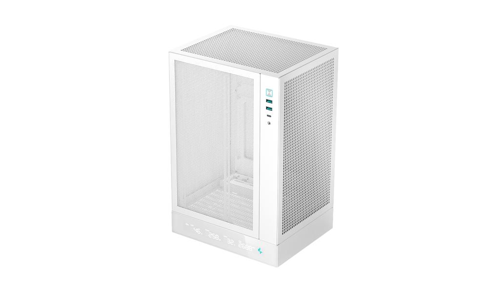 Case DEEPCOOL CH170 DIGITAL WH MiniTower Not included MiniITX Colour White R-CH170-WHNPI0D-G-1
