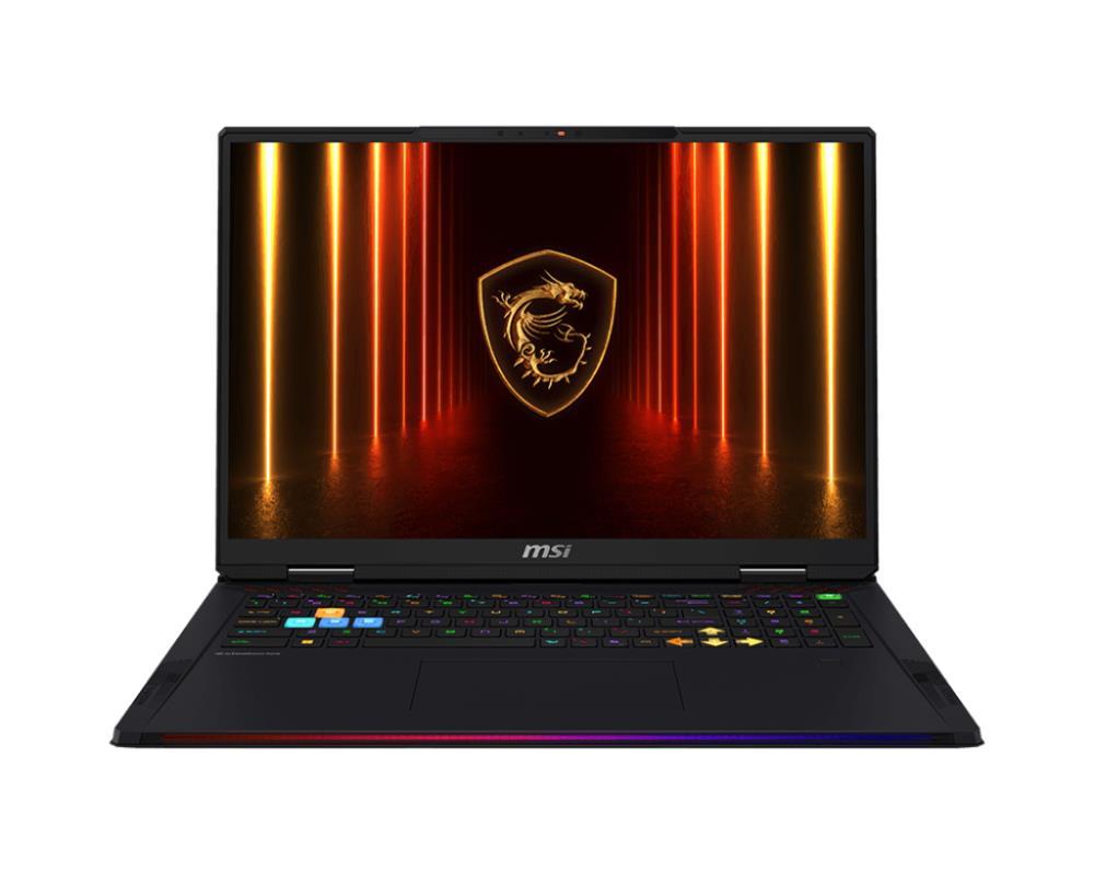 Notebook MSI Raider 18 HX AI A2XWJG CPU  Core Ultra U9-285HX 2800 MHz 18   3840x2400 RAM 64GB DDR5 6400 MHz SSD 2TB 2TB NVIDIA GeForce RTX 5090 24GB ENG Card Reader SD Expres Windows 11 Home Black 3 6 kg RDR18HXAIA2XWJG-232NL