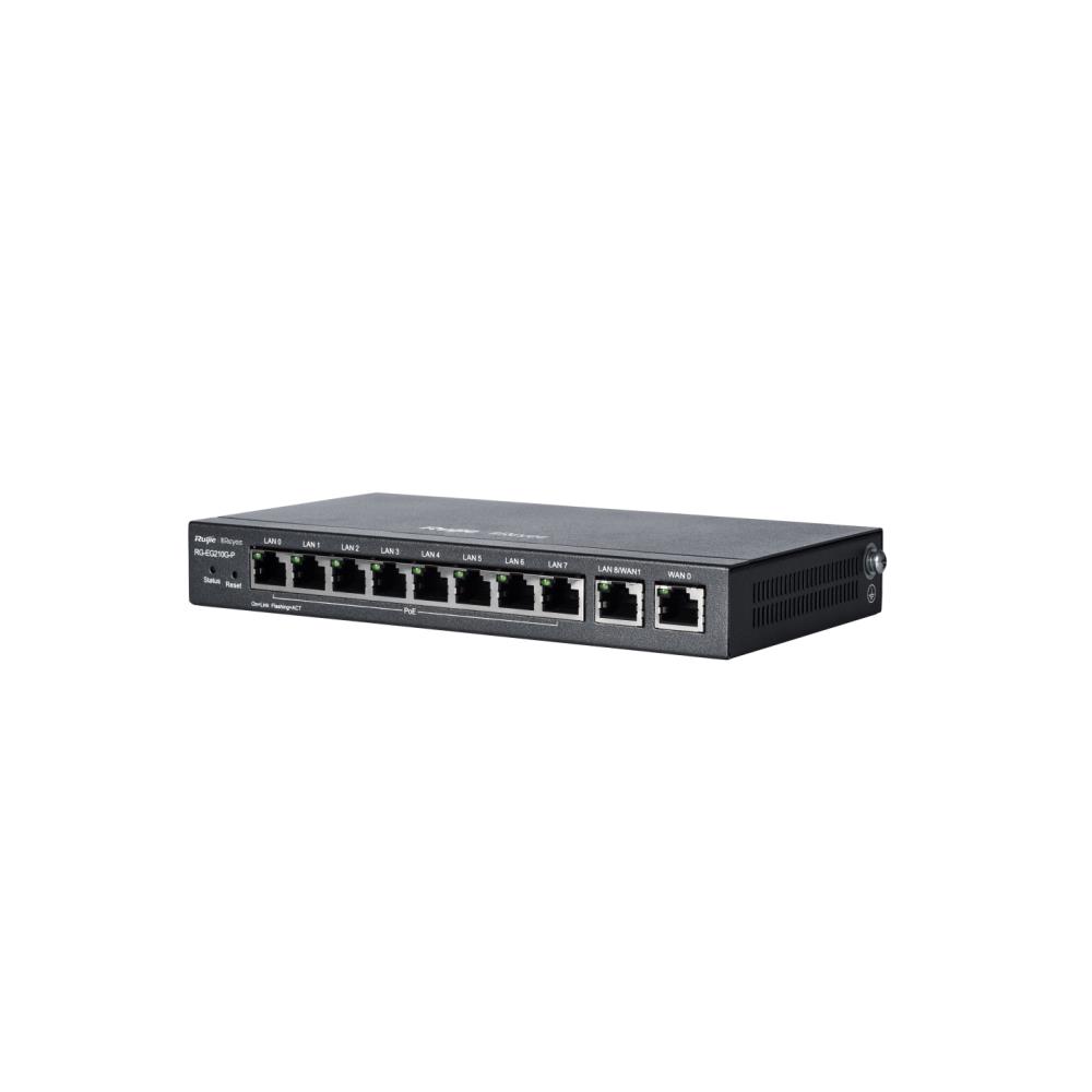 NET ROUTER 1000M 10PORT 1SFP+ RG-EG210G-P RUIJIE