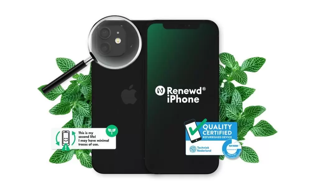 MOBILE PHONE IPHONE 12 128GB BLACK RND-P191128 APPLE RENEWD