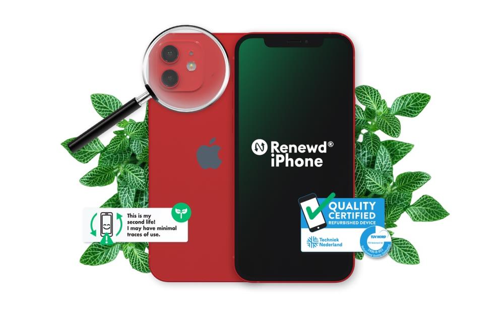 MOBILE PHONE IPHONE 12 128GB RED RND-P196128 APPLE RENEWD