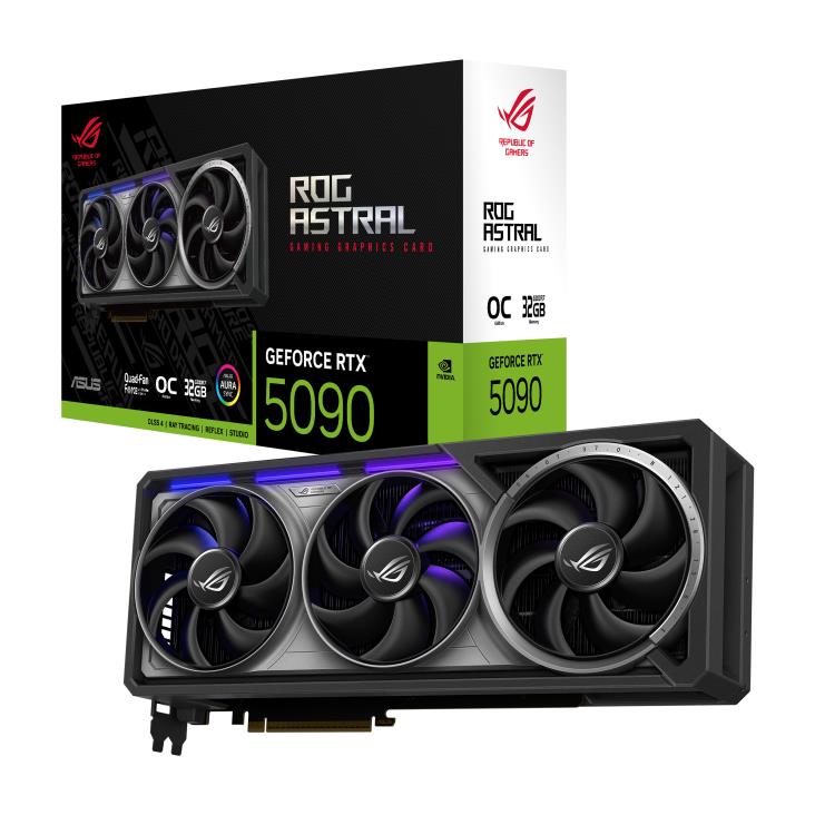 Graphics Card ASUS NVIDIA GeForce RTX 5090 32 GB GDDR7 512 bit PCIE 5 0 16x Triple slot Fansink ASTRAL-RTX5090-O32G-GAM