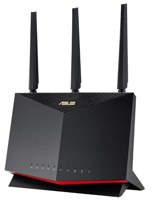 Wireless Router ASUS Wireless Router 5700 Mbps Mesh Wi-Fi 5 Wi-Fi 6 IEEE 802.11a IEEE 802.11b IEEE 802.11g IEEE 802.11n USB 3.2 1 WAN 4x10 100 1000M Number of antennas 3 RT-AX86UPRO