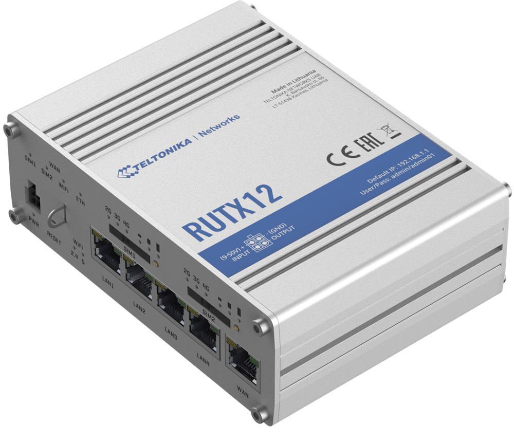Wireless Router TELTONIKA Router 300 Mbps 4G RUTX12