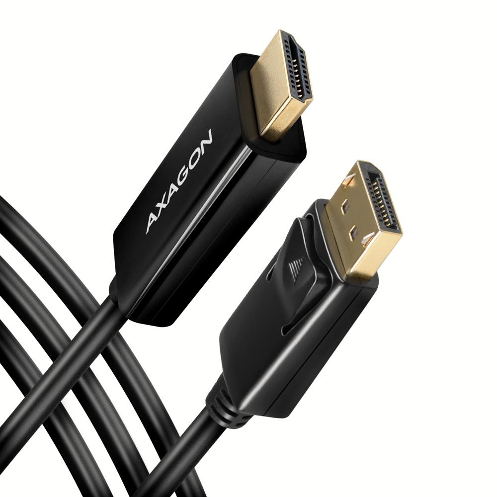 CABLE DP TO HDMI 1 8M RVD-HI14C2 AXAGON