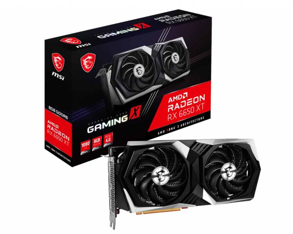 Graphics Card MSI AMD Radeon RX 6650 XT 8 GB GDDR6 128 bit PCIE 4.0 8x Dual Slot Fansink 1xHDMI 3xDisplayPort RX6650XTGAMINGX8G