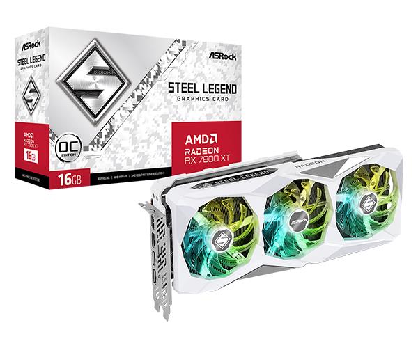 Graphics Card ASROCK AMD Radeon RX 7800 XT 16 GB GDDR6 256 bit PCIE 4 0 16x 1xHDMI 3xDisplayPort RX7800XTSL16GO