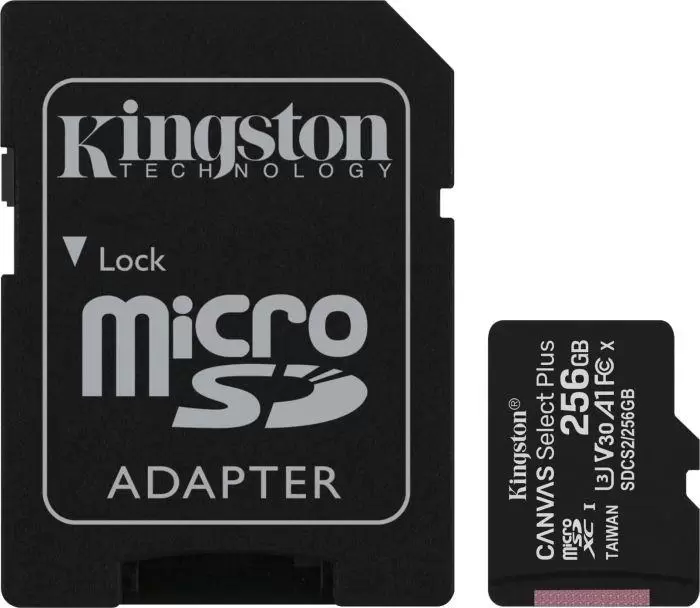 MEMORY MICRO SDXC 256GB UHS-I W ADAPTER SDCS2 256GB KINGSTON