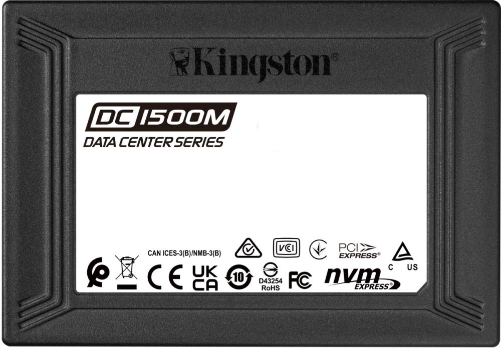 SSD KINGSTON 960GB Write speed 1700 MBytes sec Read speed 3100 MBytes sec Form Factor U.2 MTBF 2000000 hours SEDC1500M 960G