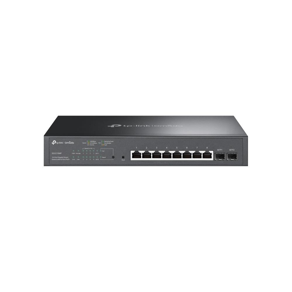 Switch TP-LINK Omada SG2210MP PoE  ports 8 150 Watts SG2210MP