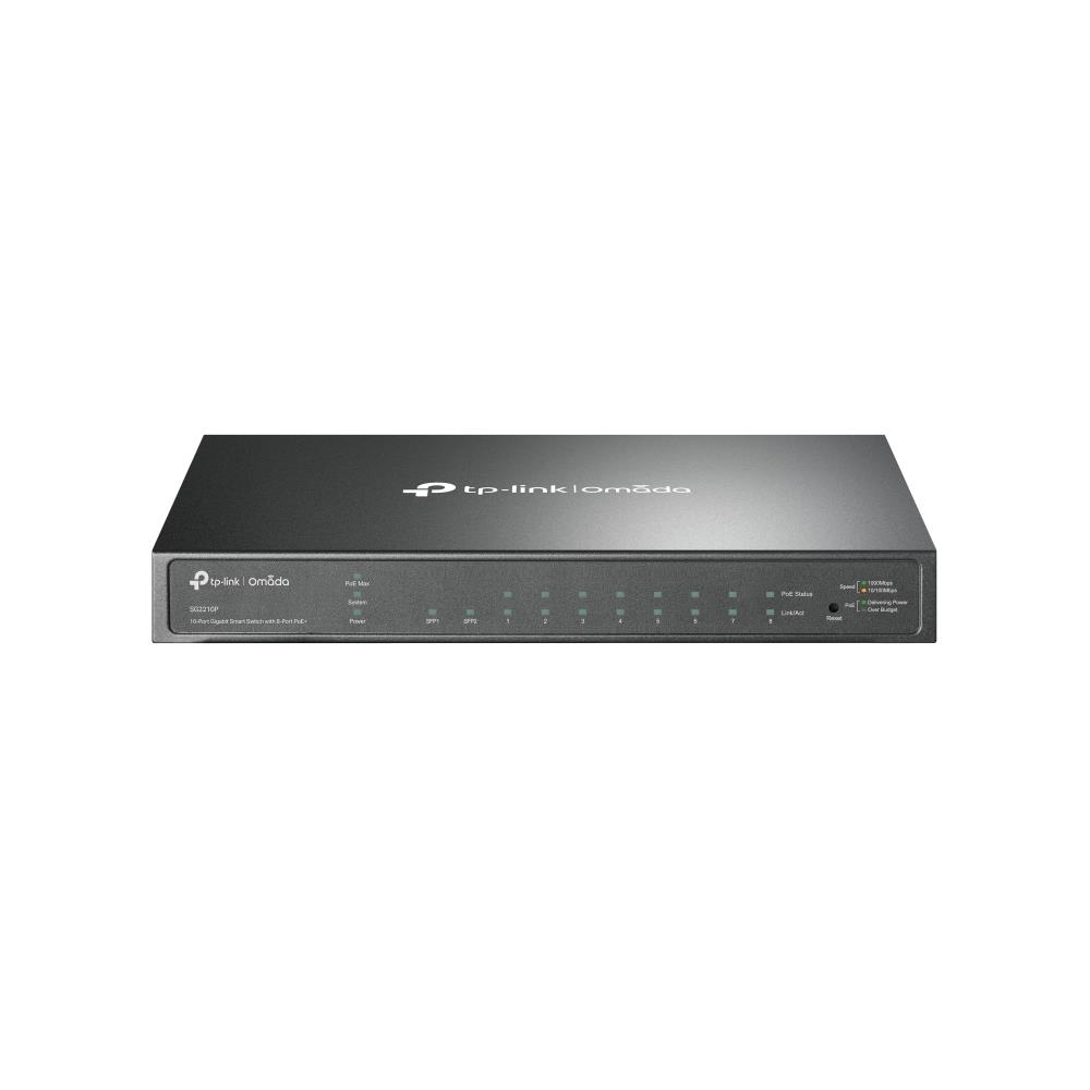 Switch TP-LINK Omada SG2008 Type L2 Desktop pedestal 8x10Base-T   100Base-TX   1000Base-T 2xSFP PoE ports 8 SG2210P