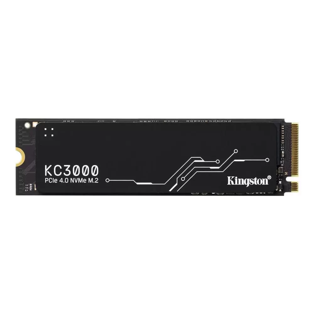 SSD KINGSTON KC3000 512GB M 2 NVMe 3D TLC Write speed 3900 MBytes sec Read speed 7000 MBytes sec TBW 400 TB MTBF 1800000 hours SKC3000S 512G