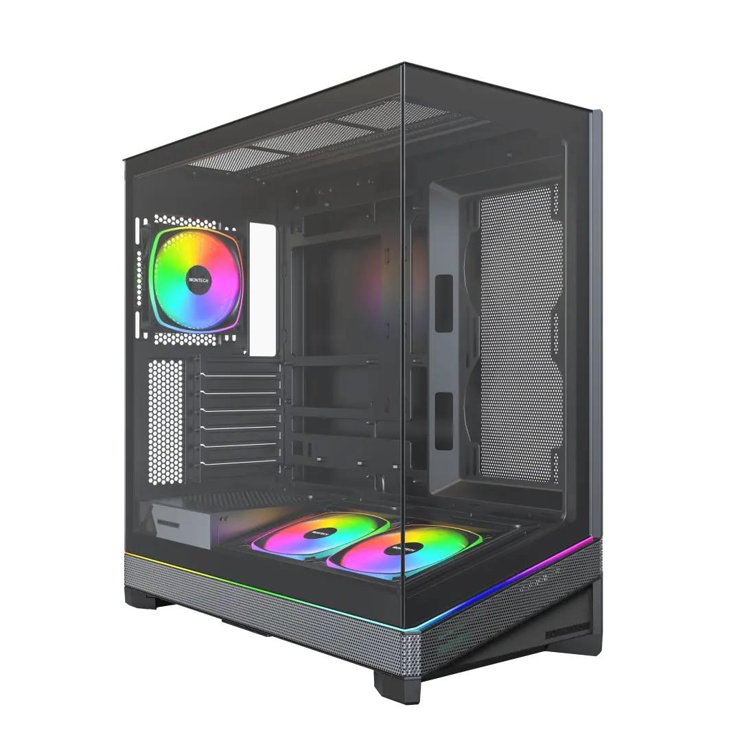 Case MONTECH ATX micro ATX Mini-ITX BTF Black MONTECH SKY 3  B  SKY3 B 