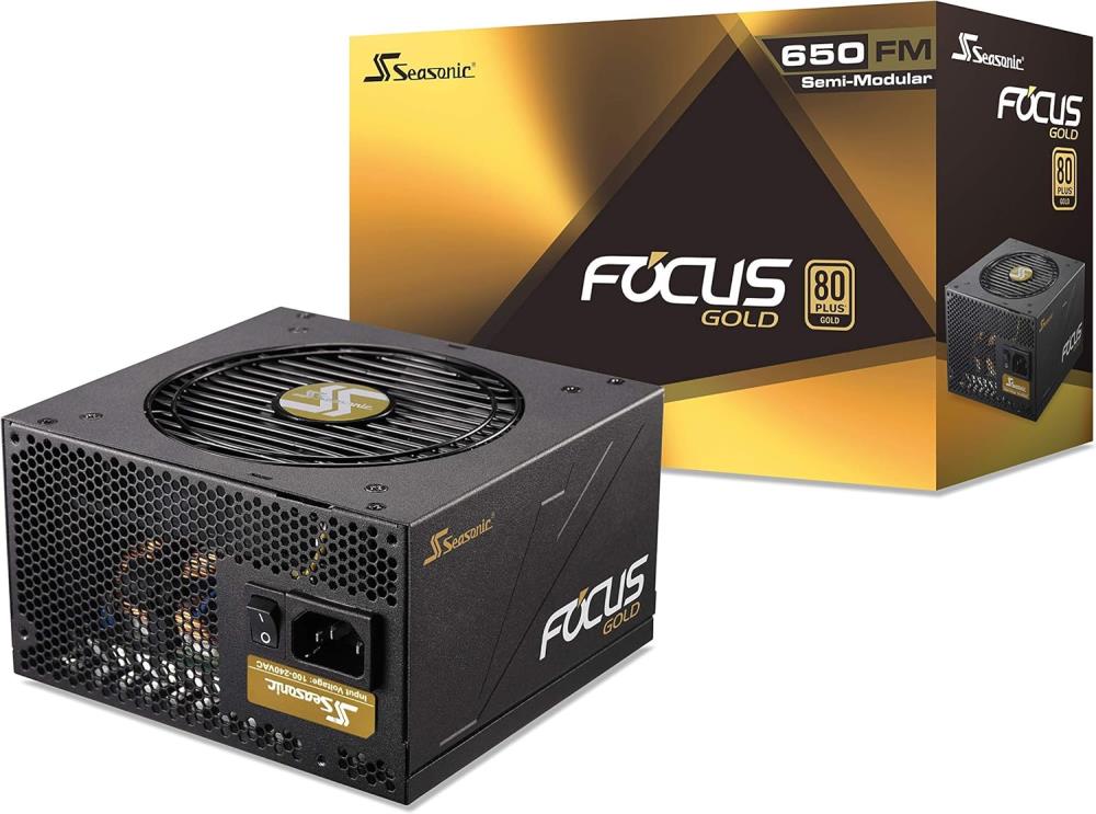 Power Supply SEASONIC G12 GM-650 650 Watts Efficiency 80 PLUS GOLD MTBF 100000 hours SSR-650FM
