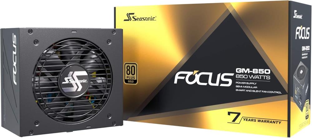 Power Supply SEASONIC G12 GM-850 850 Watts Efficiency 80 PLUS GOLD MTBF 100000 hours SSR-850FM