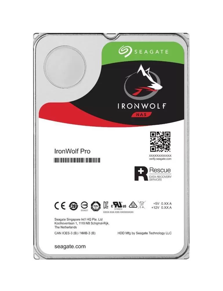 HDD SEAGATE IronWolf Pro 12TB SATA 3.0 256 MB 7200 rpm Discs Heads 8 15 3,5 
