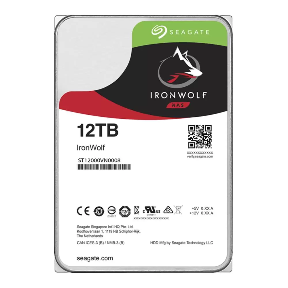 HDD SEAGATE IronWolf 12TB SATA 3 0 256 MB 7200 rpm 3 5   ST12000VN0008