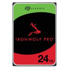 HDD SEAGATE IronWolf Pro 24TB SATA 512 MB 7200 rpm Discs Heads 10 20 3 5   ST24000NT002