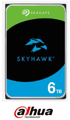 HDD SEAGATE SkyHawk 6TB SATA 256 MB 5400 rpm Discs Heads 4 8 3 5   ST6000VX009