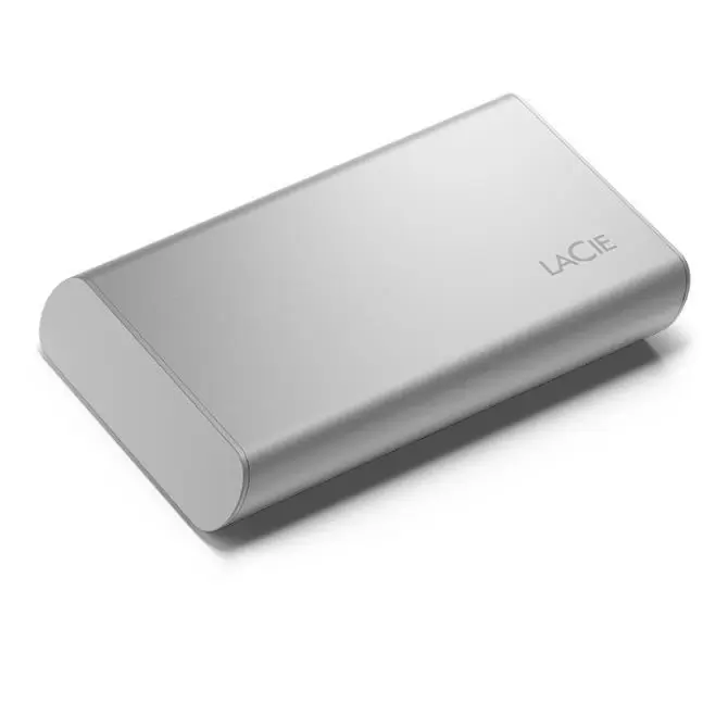 External SSD LACIE 500GB USB-C Write speed 1000 MBytes sec Read speed 1050 MBytes sec STKS500400