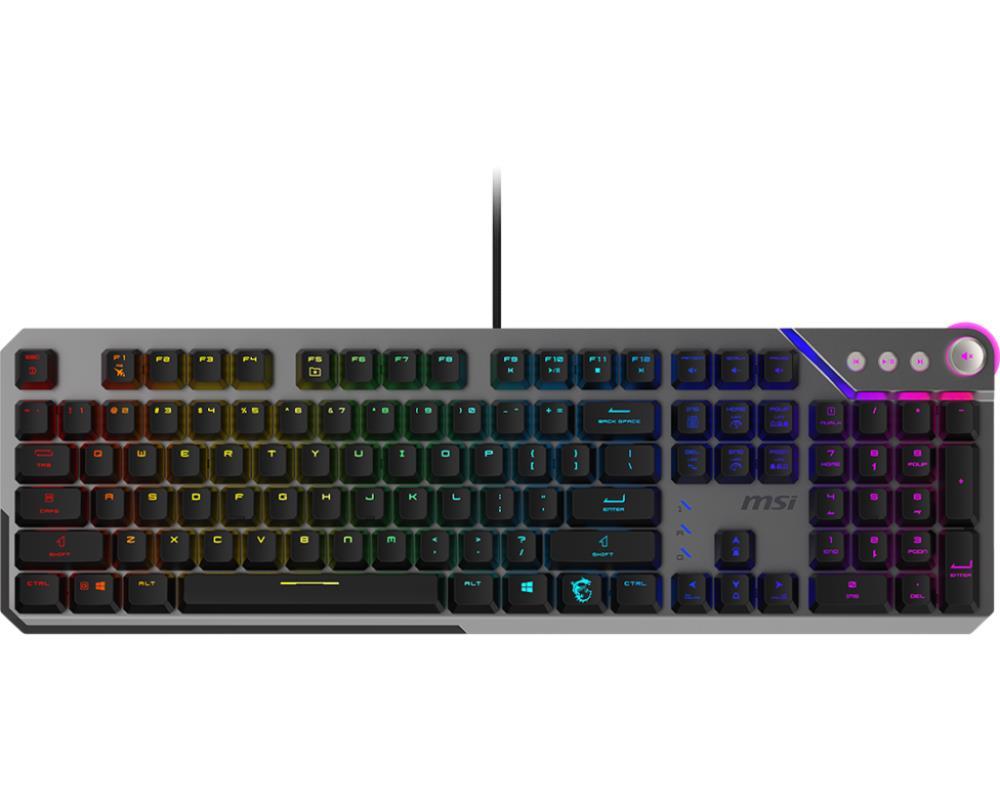 KEYBOARD GAMING BLACK US STRIKE 600 SILENT MSI