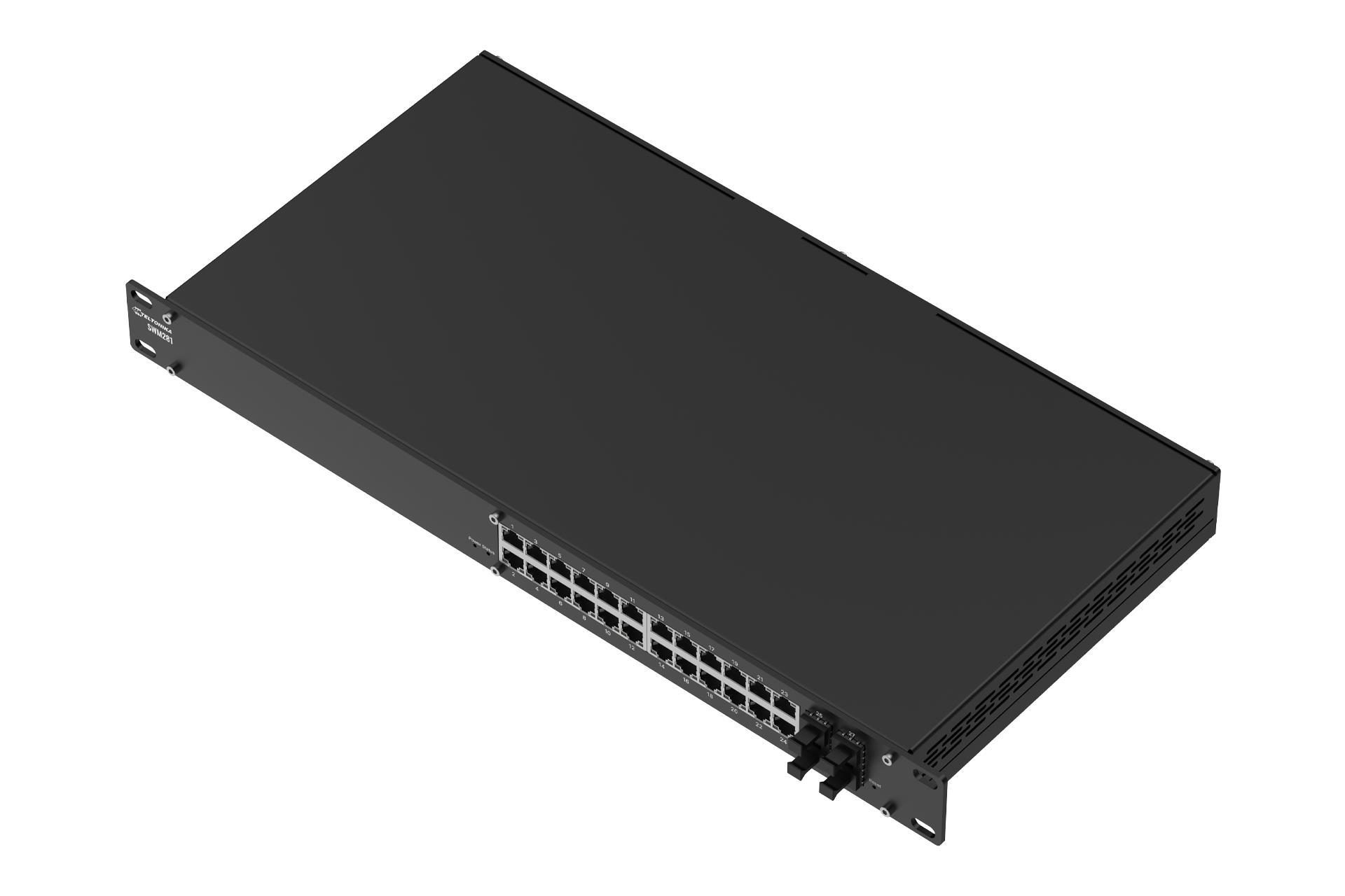 Switch TELTONIKA SWM281000200 Switch type Managed Switch layer L2 24xRJ-45 ports SWM281