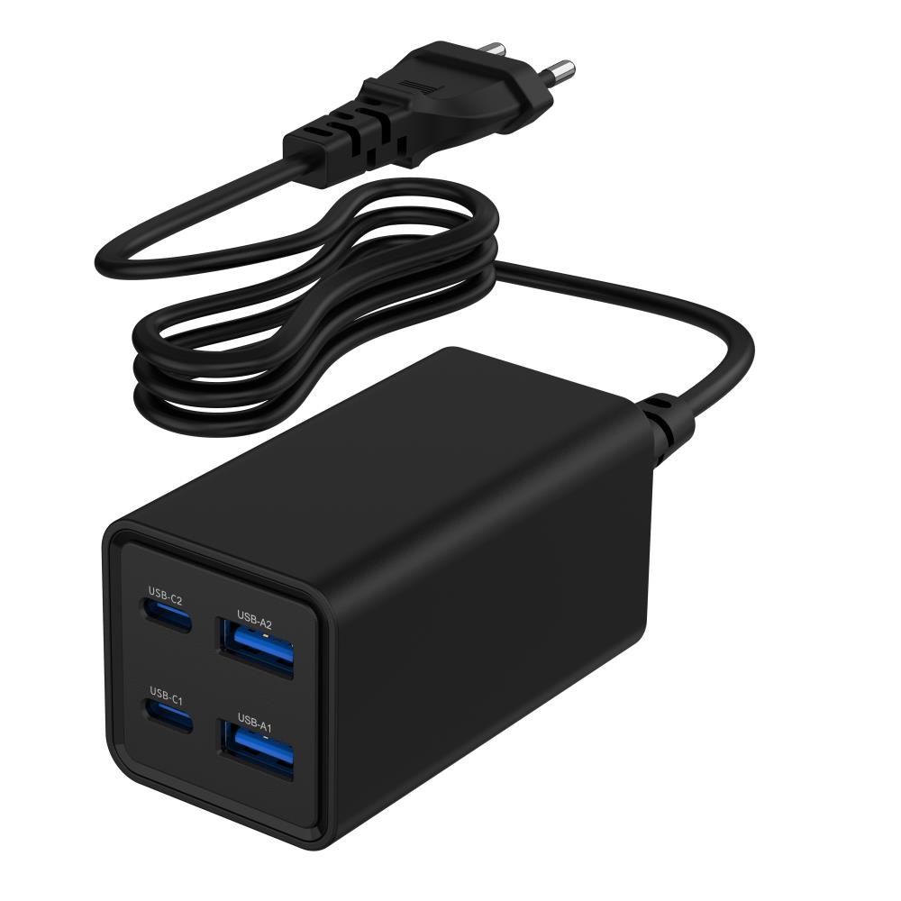 CHARGER USB UNIVERSAL 4P 65W TA-UC-2A2C-PD65-01-BK GEMBIRD